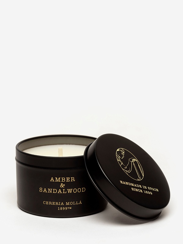 Свеча унисекс Cereria Molla 1899 TC5537 Amber & Sandalwood 90г - 1