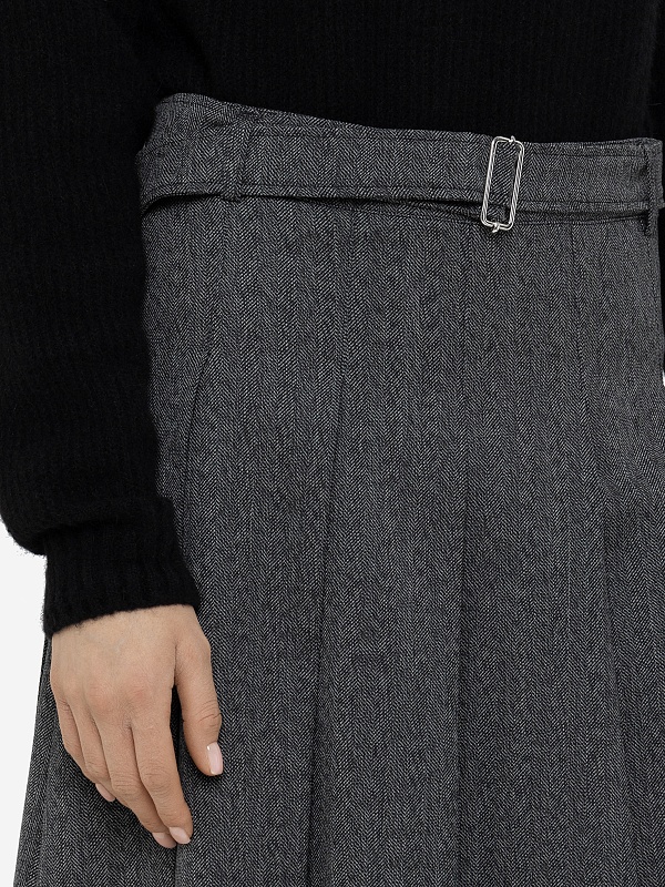 Юбка жен Officine Generale W24WSKT150 DARKGREY/LIGHTGREY - 5