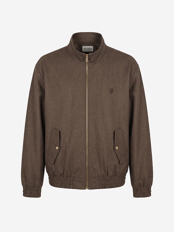 Бомбер муж Drôle de Monsieur L-JT234-WV016-LBR LIGHT BROWN - 0