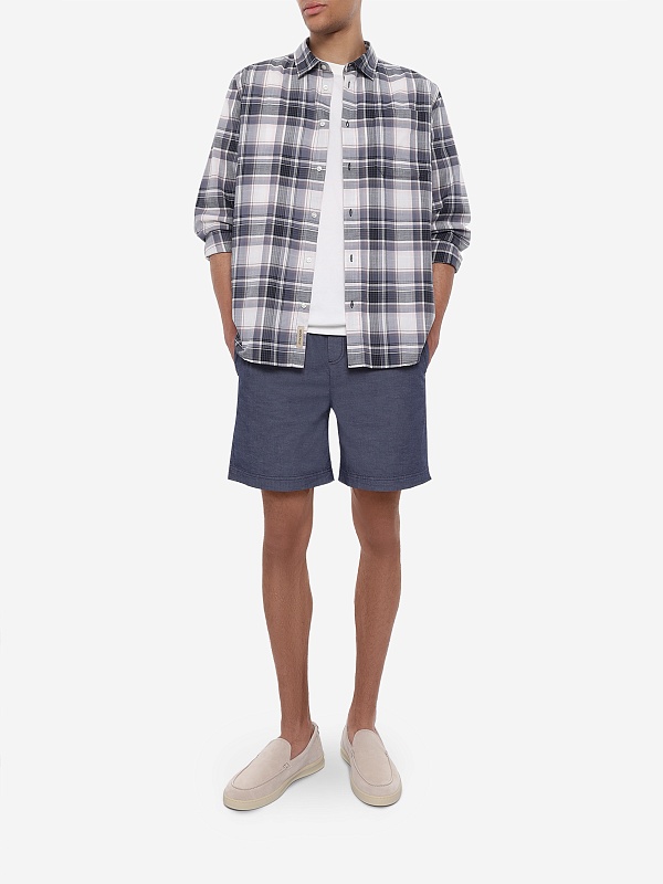 Рубашка муж Woolrich CFWOSI2023MRUT5321 LIGHT BLUE CHECK - 1
