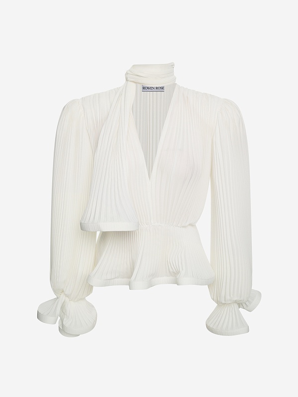 Блуза жен Rowen Rose TOP_RR452_T White - 0