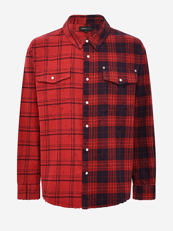 Рубашка муж PURPLE M3009-FRRH425 RED - 6