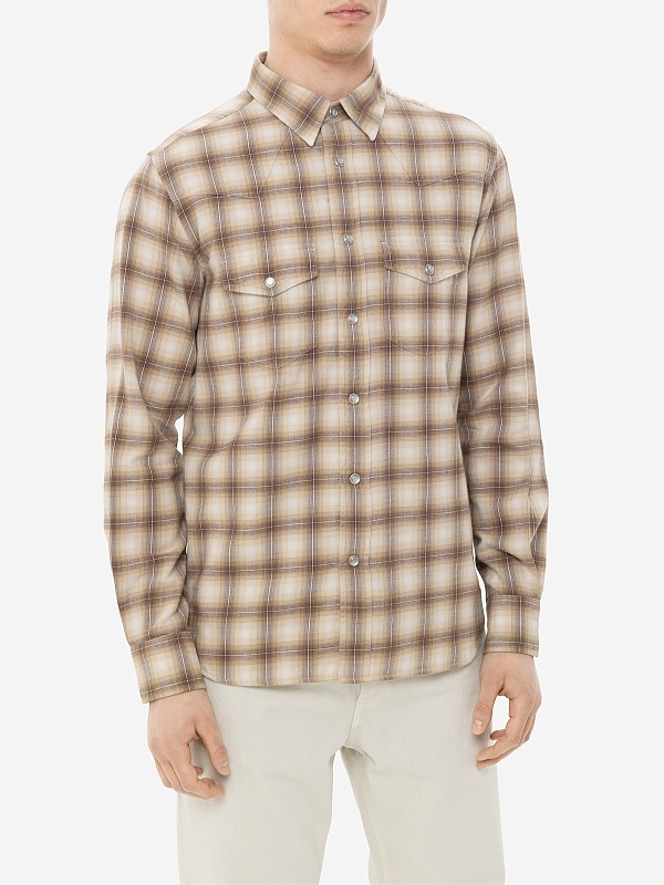 Рубашка муж Tom Ford HDS001-FMC102S24 ZKBRW COMBO BROWN - 3