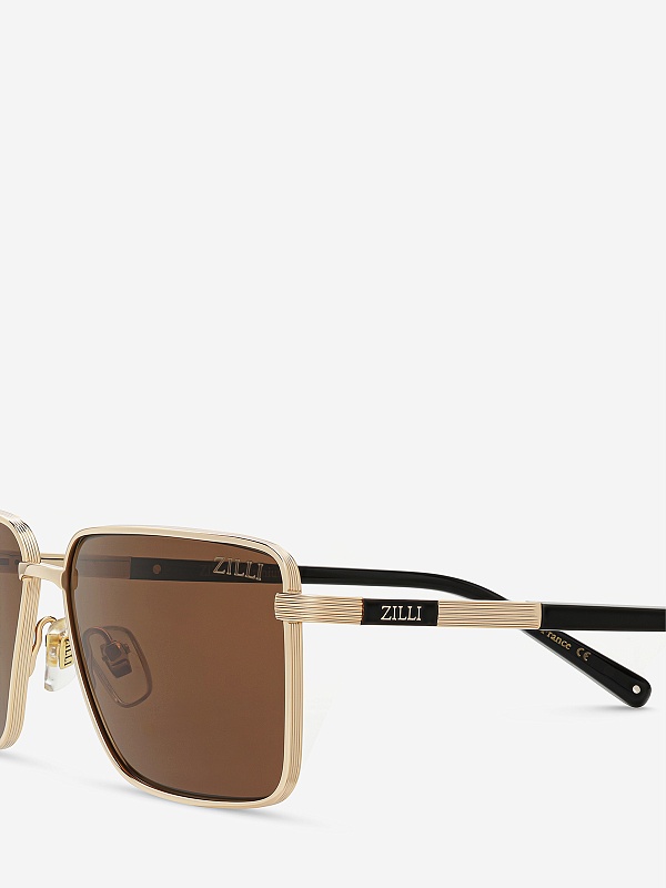 Солнцезащитные очки Zilli ZI 60092 SUN C01 Brown 59 16 145 - 3