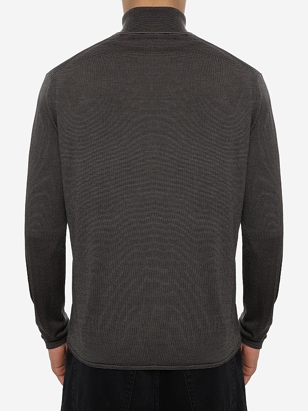 Водолазка муж Emporio Armani EM002025 AF14195 F6124 WALNUT NAVY TINNY STRIPE - 4