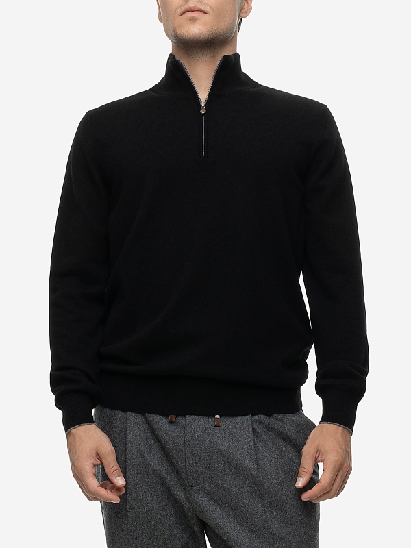Свитер муж Brunello Cucinelli M2200124 NERO - 2
