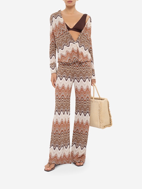 Брюки пляжные жен MC2 Saint Barth AML001 01846L RACHEL SEA WAVE 18 - 1