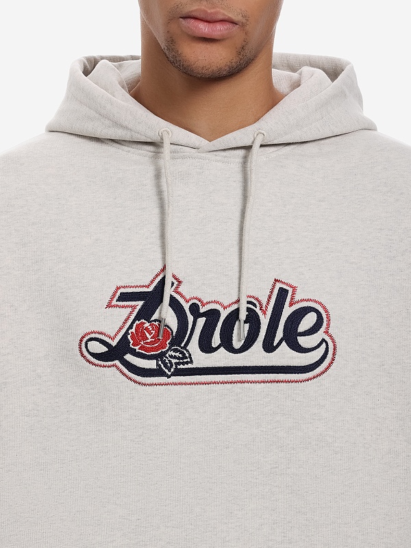 Худи муж Drôle de Monsieur I-HO189-CO127-HGRE HEATHER GREY - 4