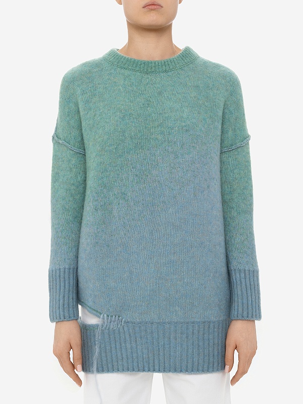 Свитер жен Isabel Benenato DK172 2426 TURQUOISE/SKY - 3