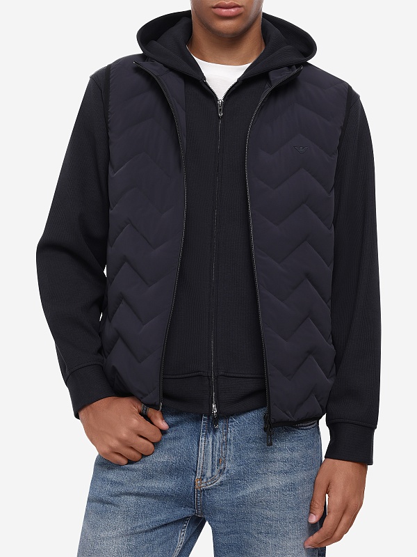 Жилет утепленный муж Emporio Armani EM004946 AF18499 UB118 ICONICO 0920 BLU NAVY EA - 3