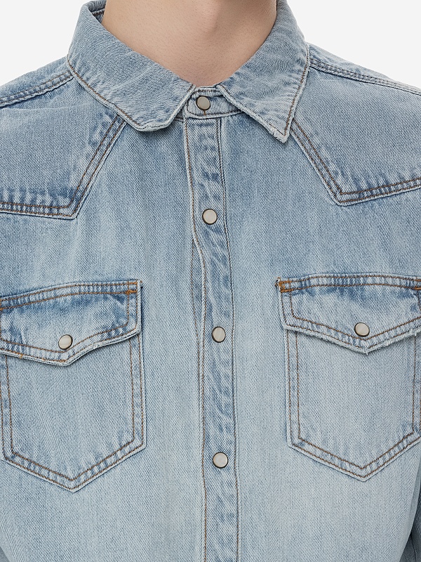 Рубашка муж Ksubi MEX24SH001 Denim - 5