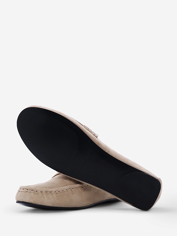 Мокасины жен Black Suede Studio DARLYN tan - 3