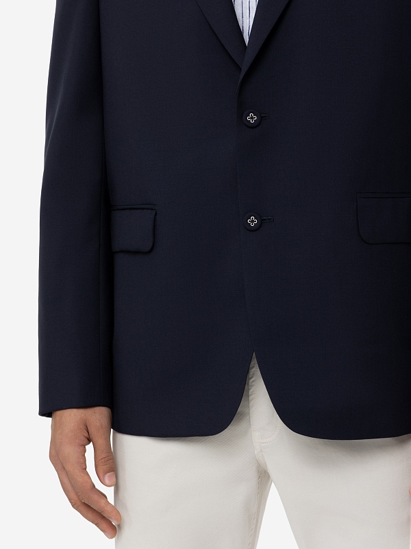 Пиджак муж Officine Generale S25MTLG400PRE DARK NAVY - 4