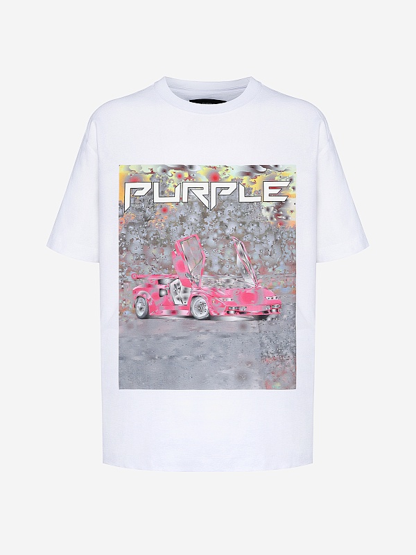 Футболка муж PURPLE P104-TBDS226 WHITE - 0