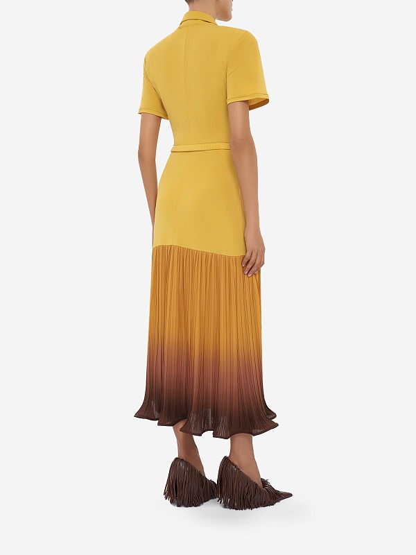 Платье жен Rowen Rose RR_J453 Degradè Mustard Brown - 3