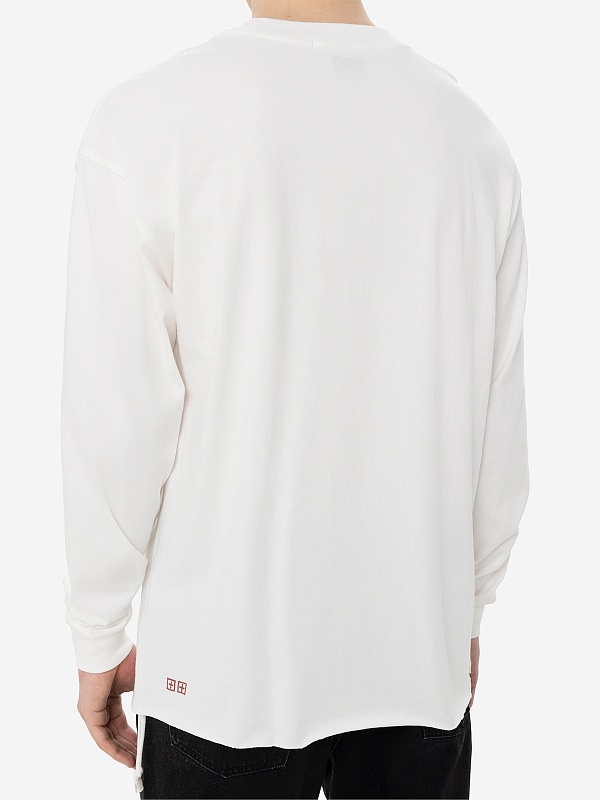 Футболка с длинным рукавом муж Ksubi MFA24TE007 White - 4