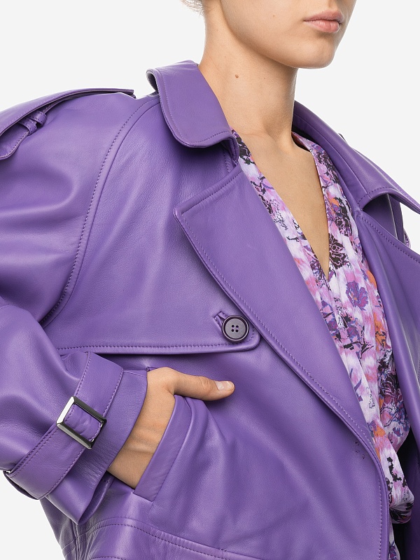 Куртка кожаная жен Salvatore Santoro 46017-D GLOV_VIOLET - 5