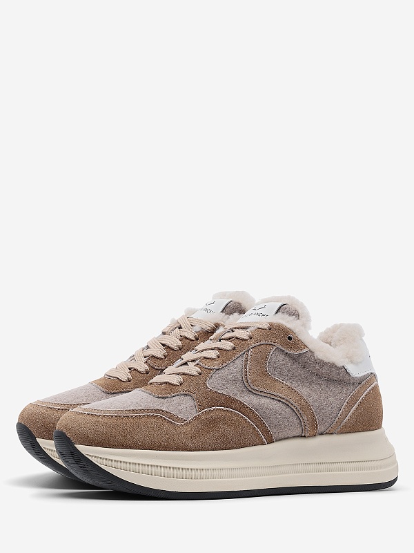 Кроссовки жен Voile Blanche 2018657.03. 4D22 DENIM BROWN-BEIGE - 2