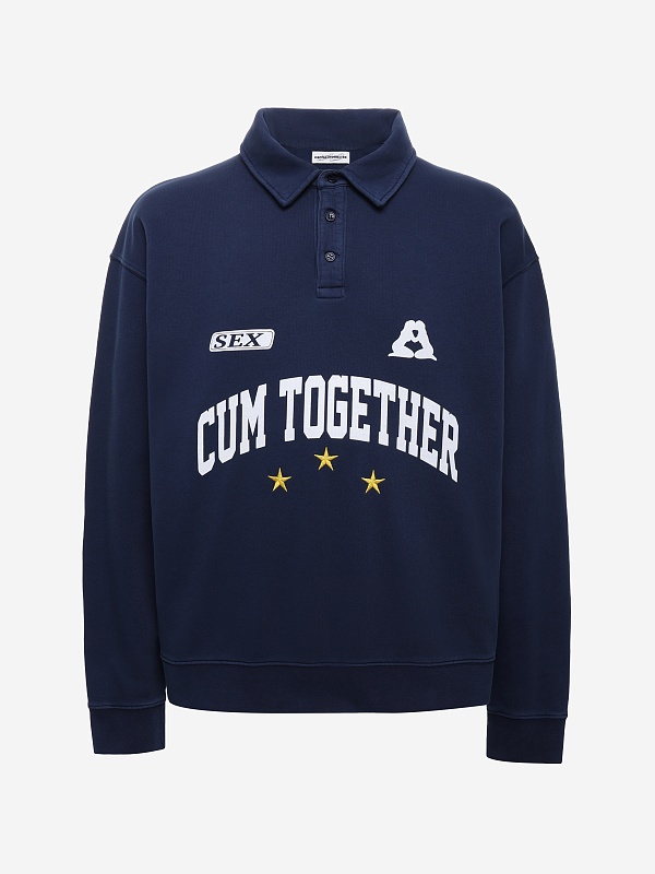 Толстовка муж Carne Bollente SS26PKN0101 Navy - 0