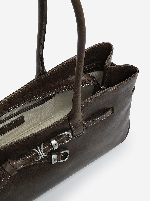 Сумка жен MARGESHERWOOD GG630020 WASHED BROWN PULL-UP - 3