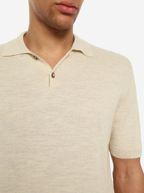 Поло муж Woolrich CFWOKN2046MRUF0734 MILKY CREAM MELANGE - 5