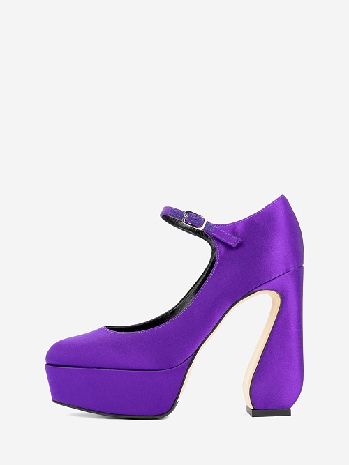 Туфли Sergio Rossi B00980MTEZ02311 CREPE SATIN IRIS 5301 - 0