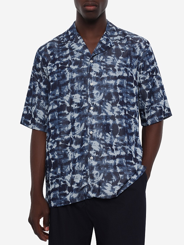 Рубашка муж Officine Generale S26MSHI027 INDIGO/LIGHTBLUE - 3