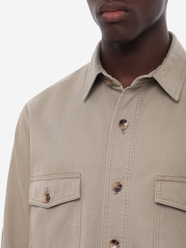 Рубашка муж Tonywack BF12SH301 BEIGE - 5