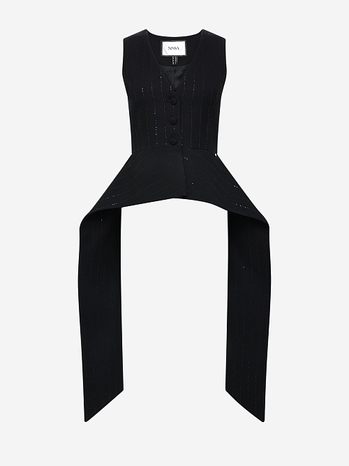 Жилет жен Nissa VS1348 black - 0