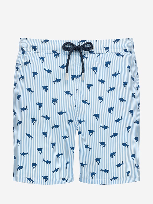 Плавки муж MC2 Saint Barth COM0009 01715H SHARK TROUBLE STRIPES S 3161 - 0