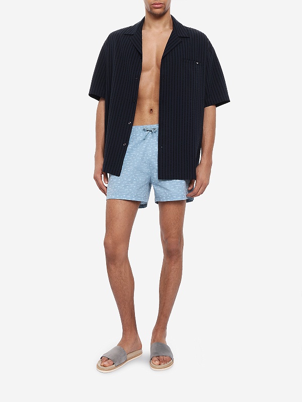 Плавки муж Emporio Armani EM000583 AF20667 F9084 PRINT EA SLATE-AQUA - 1