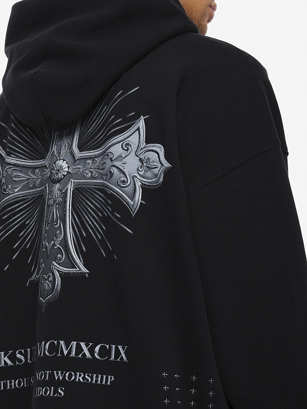Толстовка на молнии муж Ksubi MSP26FL021 BLACK - 5