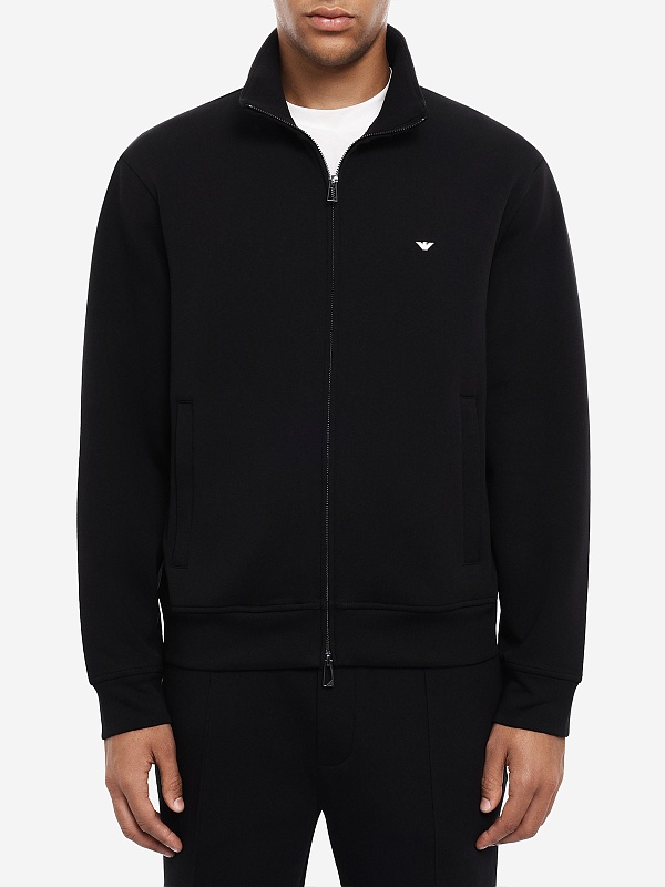 Толстовка на молнии муж Emporio Armani EM004536 AF10013 UC001 BLACK BEAUTY - 3