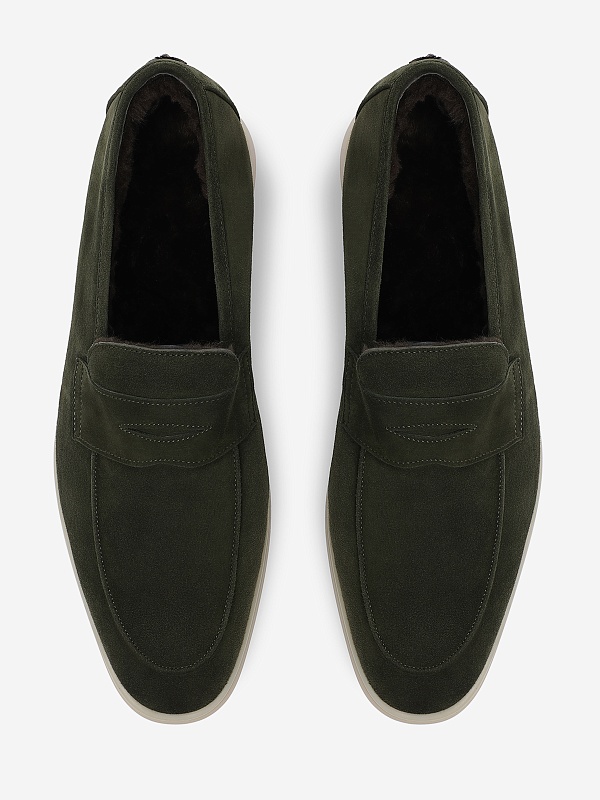 Лоферы муж Bougeotte MLGS-SUINAF/SHEAIN-DARKOL Dark Olive - 2