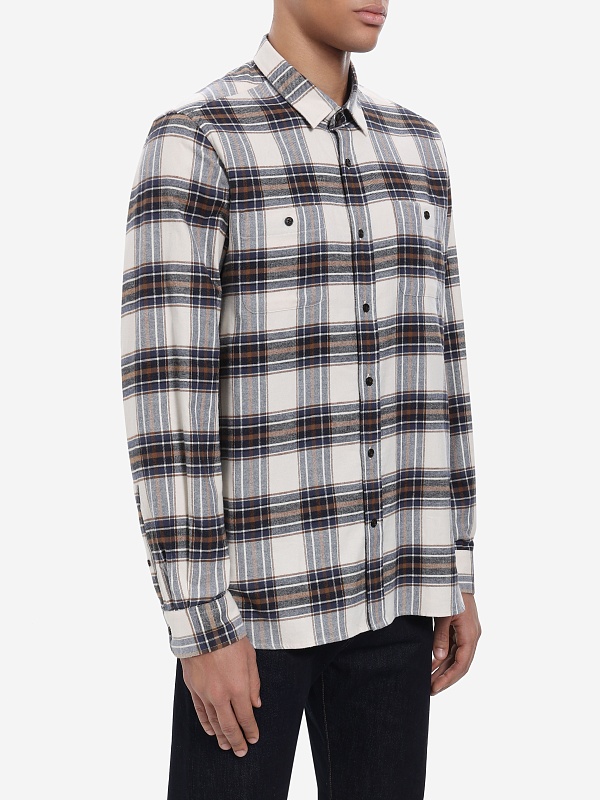 Рубашка муж Woolrich CFWOSI2001MRUT5058 CREAM CHECK - 2