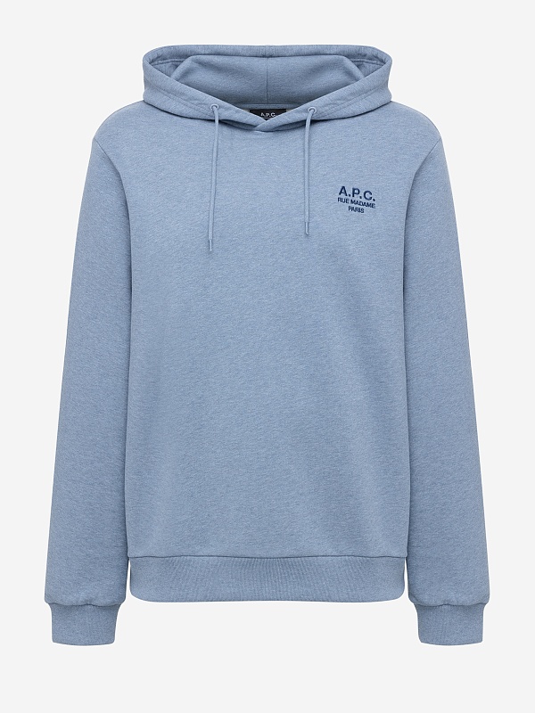 Худи муж A.P.C. COHGR-M27914 BLEU GRIS CHINE/BLEU - 5