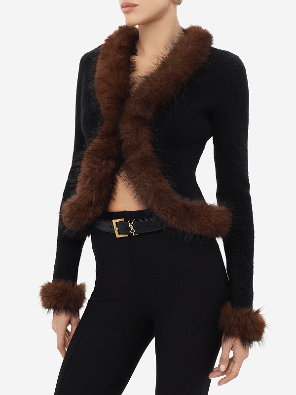 Кардиган жен Self-Portrait AW26-148C-B BLACK - 3