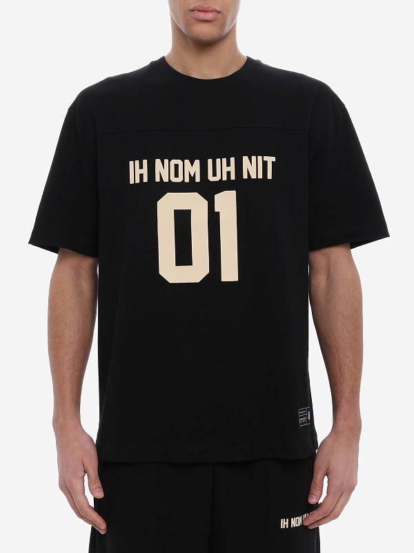 Футболка муж IH NOM UH NIT NUS26285 L66_BLACK+CREAM - 3
