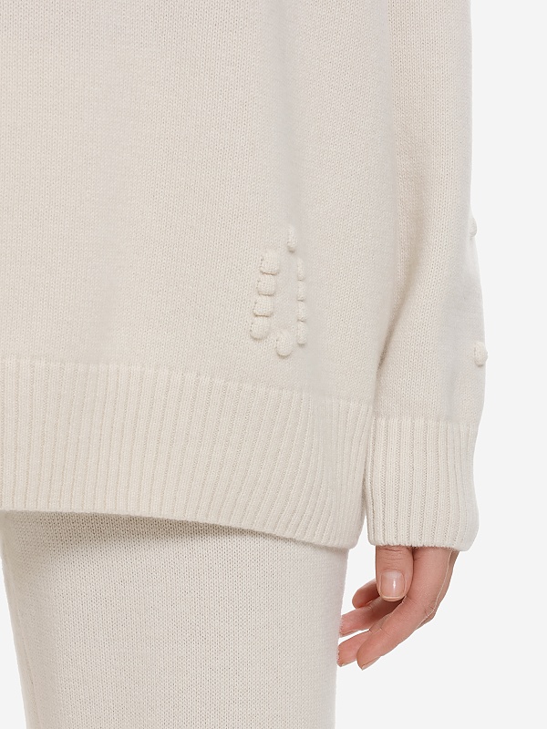 Свитер жен Burka kn25-s001 Молочный - 4