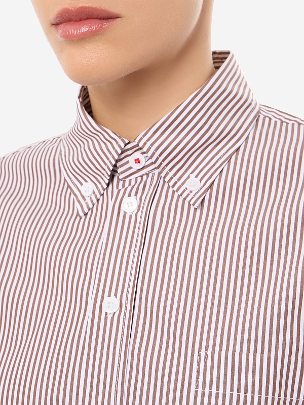 Рубашка жен MAX&CO 2626116033200 002 BROWN PINSTRIPES - 5