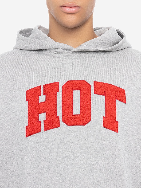 Худи муж Carne Bollente AW25H0103 Melange Grey - 5