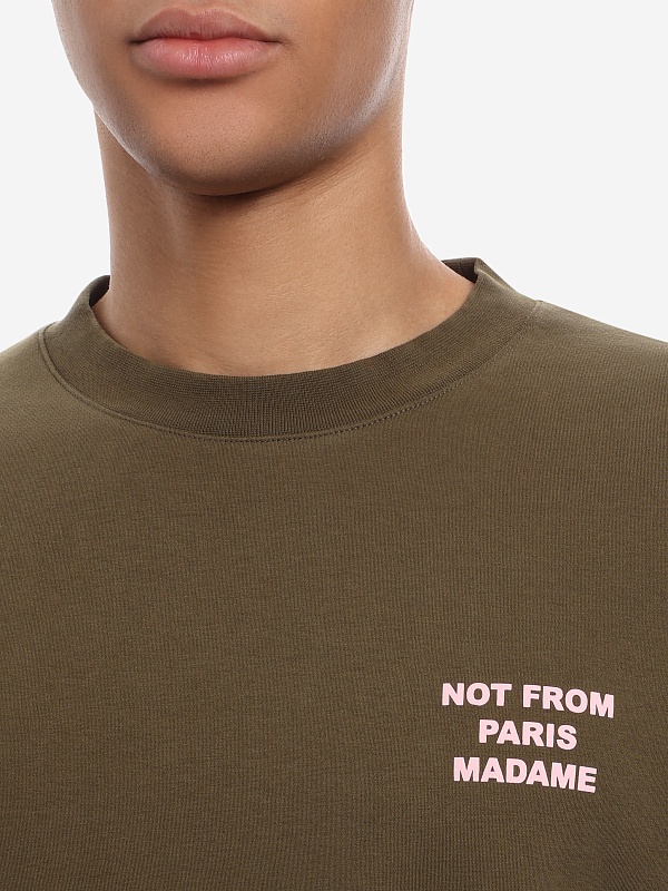 Футболка муж Drôle de Monsieur I-TS203-CO002-KK KAKI - 3