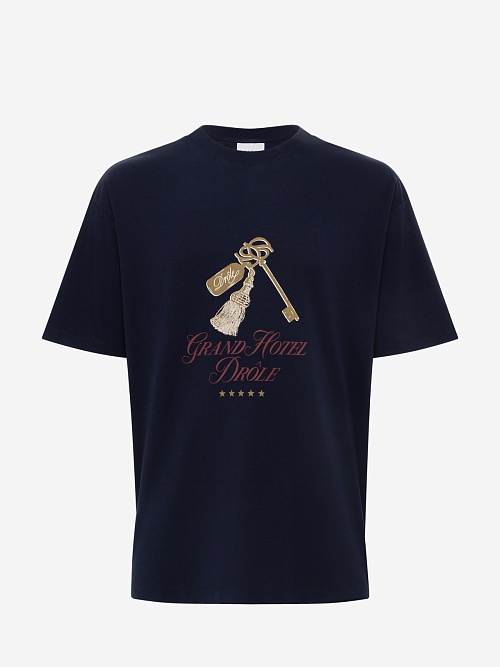 Футболка муж Drôle de Monsieur H-TS261-CO002-NY NAVY - 0