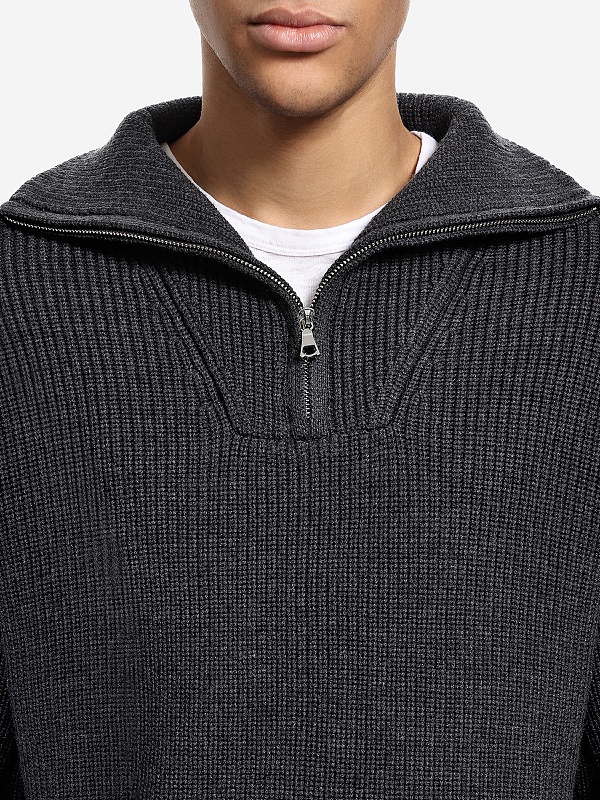 Свитер муж Officine Generale W25MKNT314 HEATHER ANTHRACITE - 2