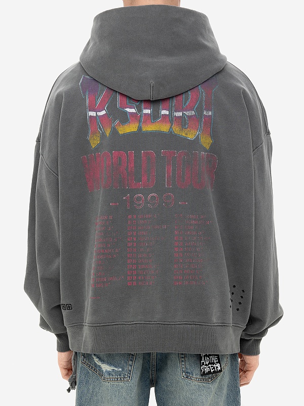 Худи муж Ksubi MPS25FL004 BLACK - 4