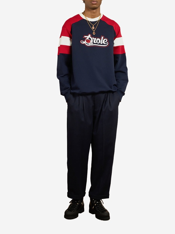 Толстовка муж Drôle de Monsieur I-SW179-CO127-NY NAVY - 1