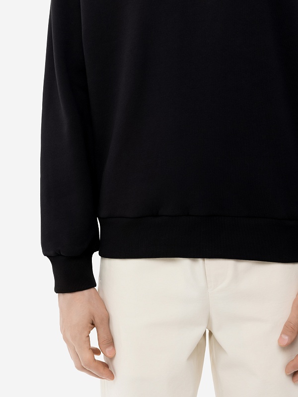 Толстовка муж A.P.C. COHBX-H27910 TZC NOIR/BLANC - 5