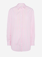 Рубашка жен MC2 Saint Barth BRIG001 03863H POPELINE SB BEACH STRIPES V 21 EMB