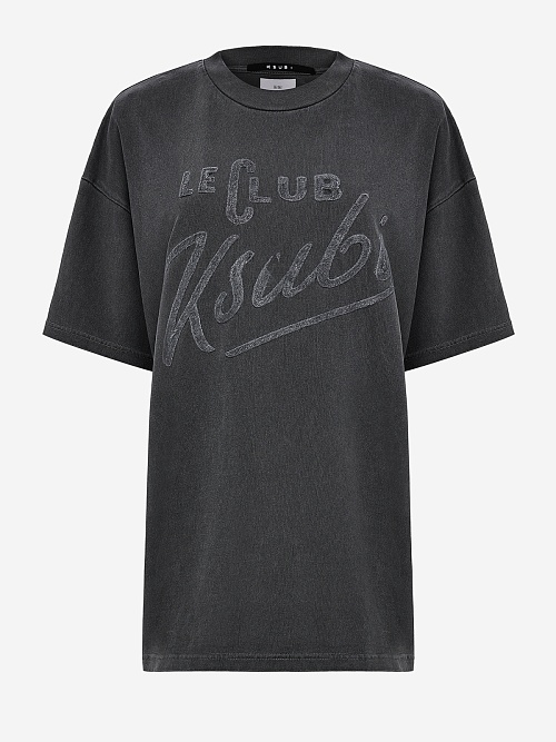 Футболка жен Ksubi WPF25TE005 charcoal - 0