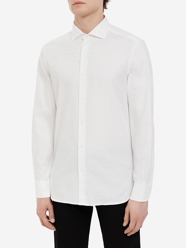 Рубашка муж Emporio Armani 3D1C86 1NIUZ F146 OFFWHITE LOGO - 3